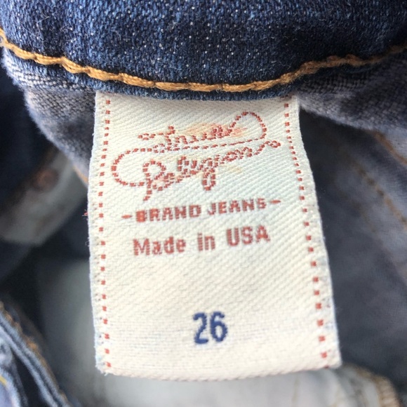 True Religion Women’s Twist Leg Flare Jeans Size 26 - Picture 11 of 15
